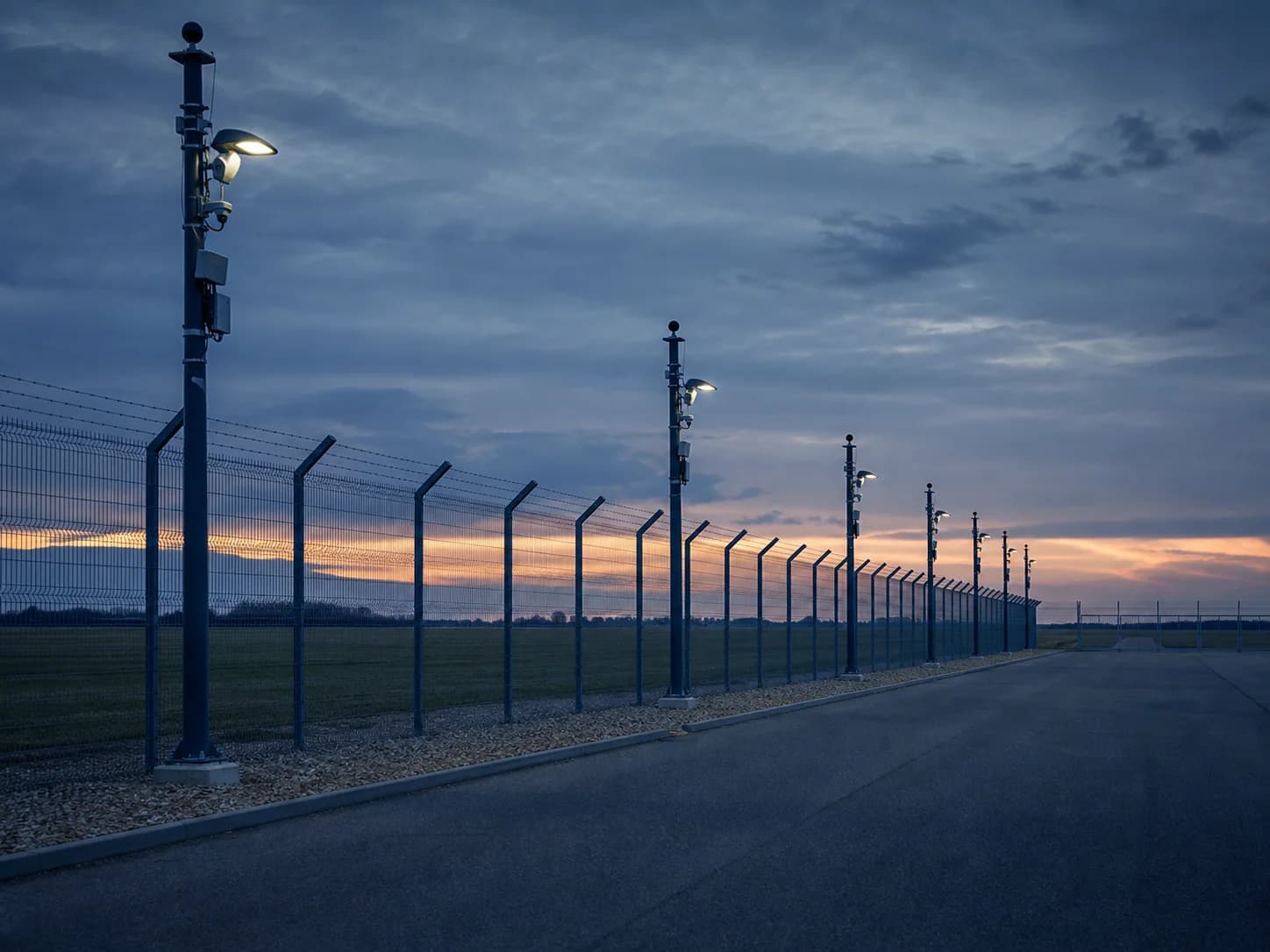 Perimeter security infrastructure EPC, Eskisehir Air Base — representative photograph