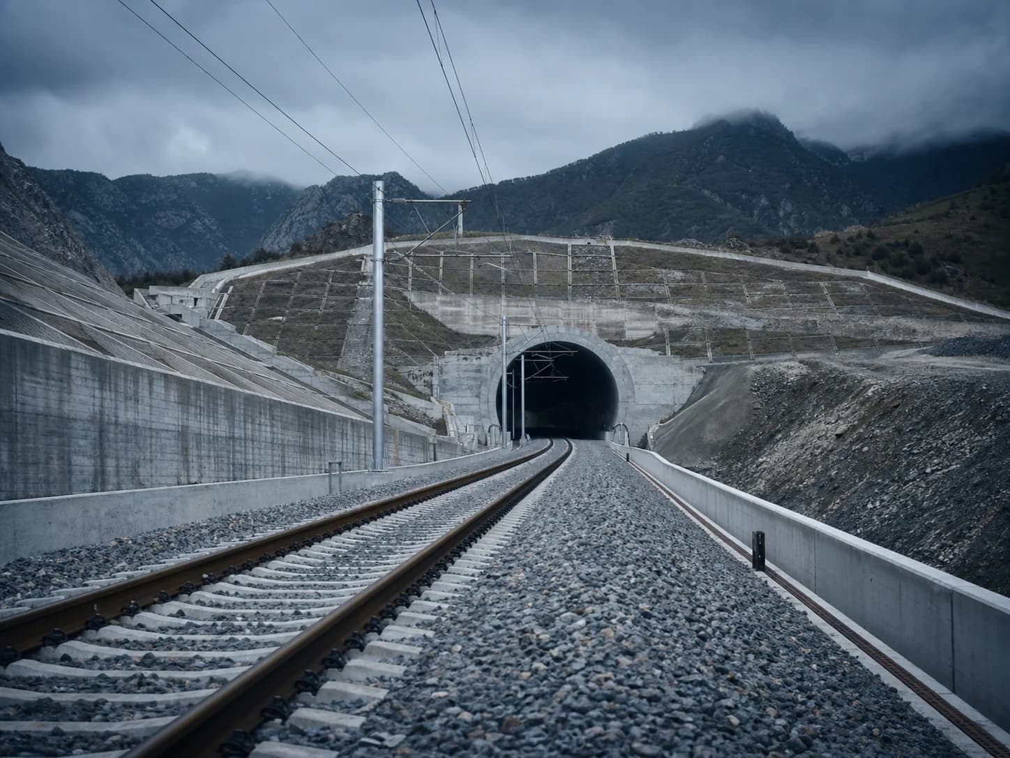 Karaman-Ulukisla high-speed railway construction, Suleoglu-Ayranci section — representative photograph