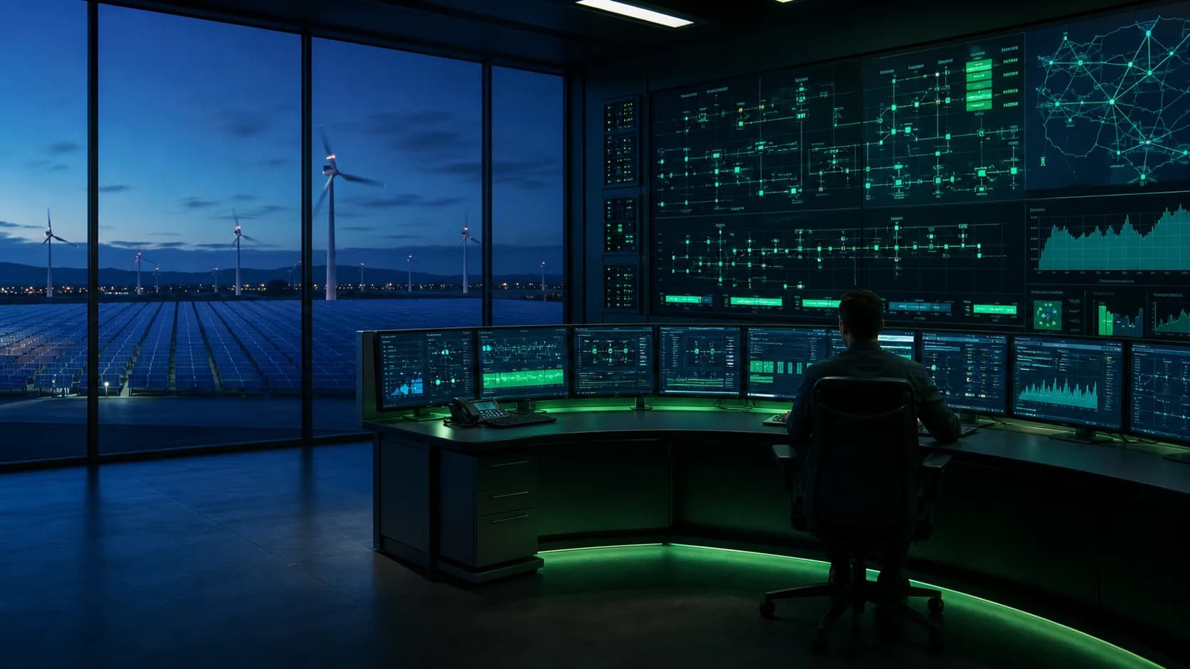 Power generation operating domain visual