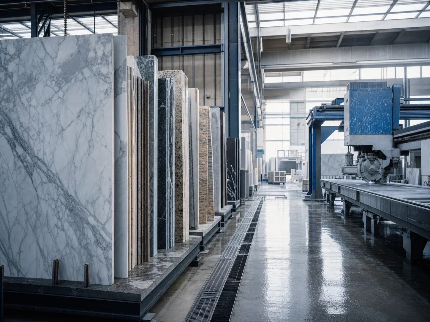 Senkron natural stone processing factory EPC, Afyon — representative photograph